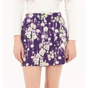 Foray Women's Purple Bloosom Blast Core Basic with Pockets Golf Skort Size S